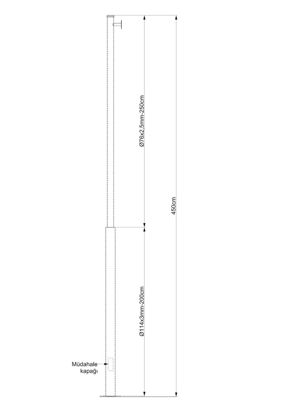 450 cm Kamera Direği - Görsel 2